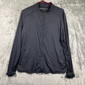 G/FORE Golf Long Sleeve Womens X-Large Full Zip Pullove Top Black Stretch